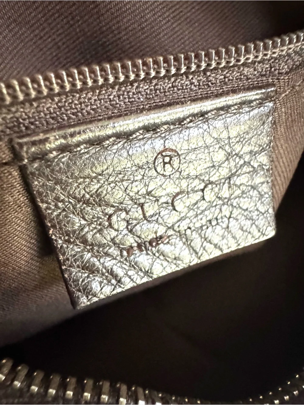 GUCCI Abbey D Ring GG Canvas Hobo Shoulder Bag Large Monogram Brown - Picture 9 of 13